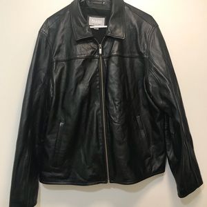 Men’s Marc Julian Black Leather jacket size Large